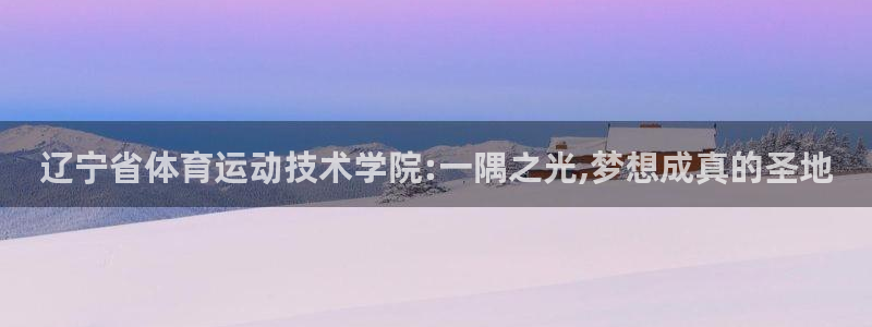3377体育app登录入口：辽宁省体育运动技术学院:一隅之光,梦想成真的圣地